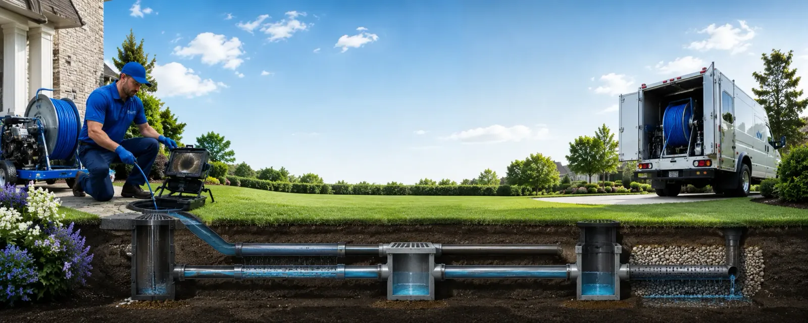 Outdoor drain cleaning information for Middletown, NJ